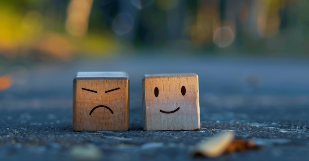 The icon shows a happy face on a square wooden cube resembling the image of a satisfied customer