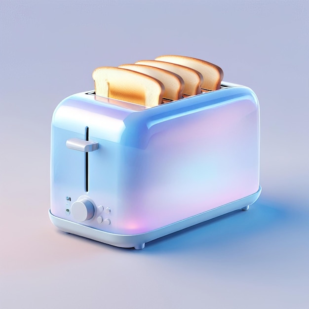 Photo icon of toaster glossy glass style