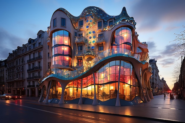 Iconic Casa Batll Building in Barcelona