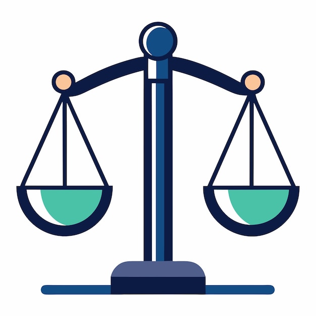 Photo iconic legal justice balance scale symbol