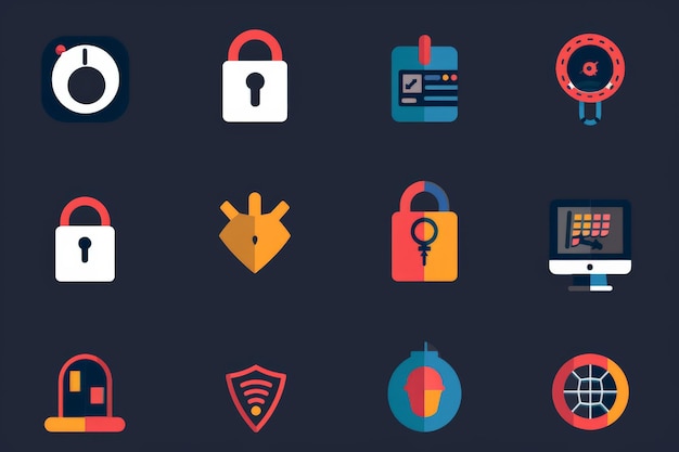 Photo icons cybersecurity