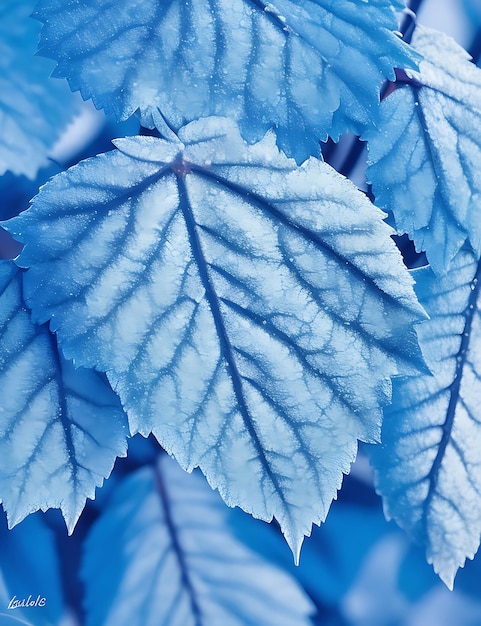 Icy leaf