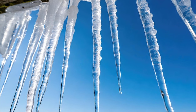 Icy Splendor against Azure Skies