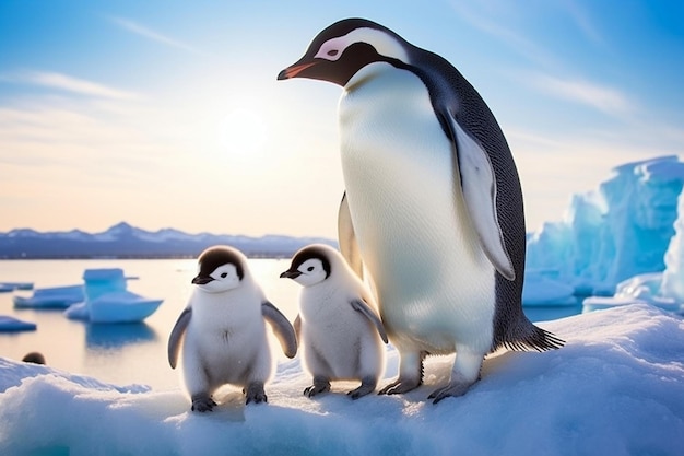 Icy Waters Happy Feet Penguin Family Stroll