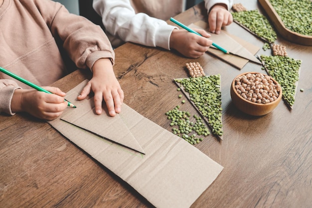 Photo idea for childrens sensory creativity at home