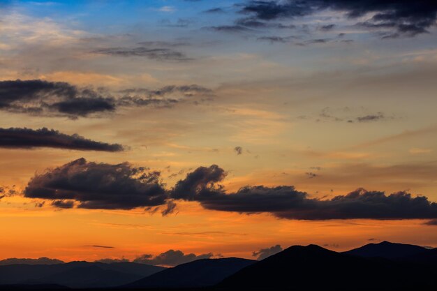 Idyllic evening cloudscape