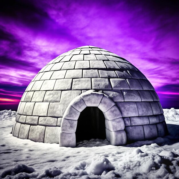 Photo igloo png isolated