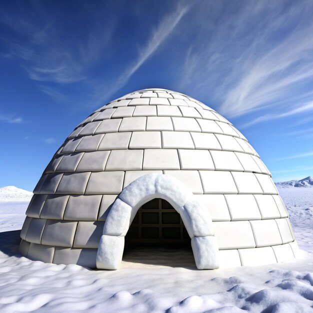 Photo igloo png isolated