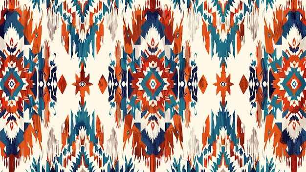 ikat background seamless aztec pattern ethnic ornament