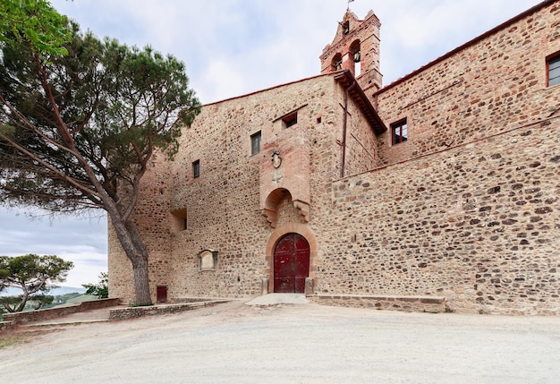 Il Castelluccio a former Renaissance fort transformed into Grancia a fortified farm Pienza Tuscany