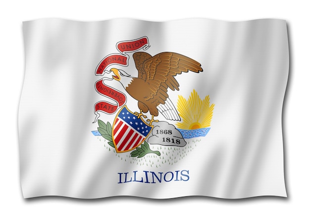 Illinois flag USA