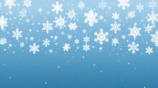 illstration banner of Snowflakes Christmas decorations