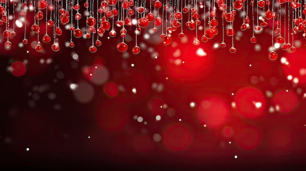 illstration banner of Tinsel Christmas decorations