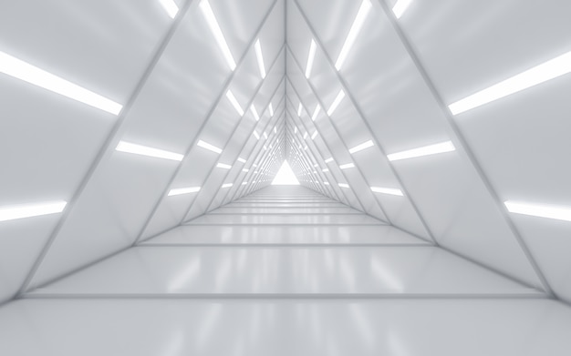 Illuminated corridor interior design