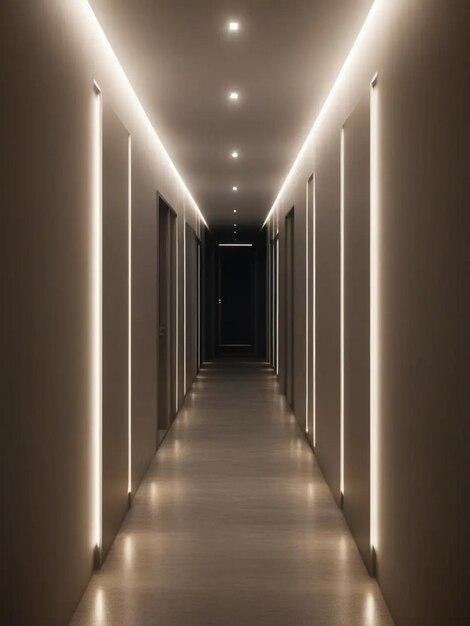 Photo illuminated corridor interior design