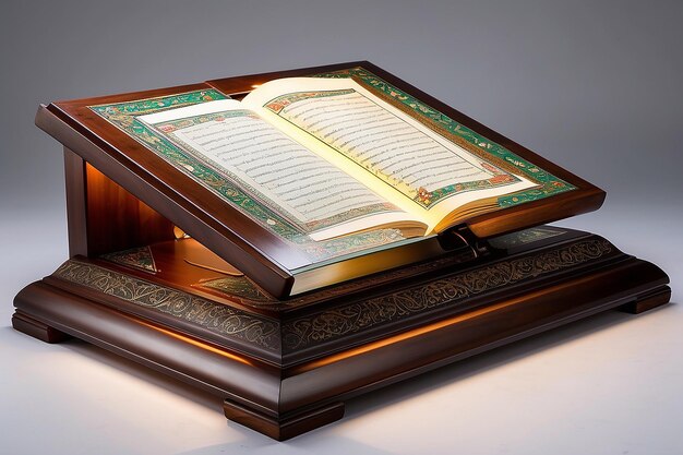 Illuminated Quran Stand Sacred Book Display