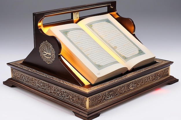 Illuminated Quran Stand Sacred Book Display