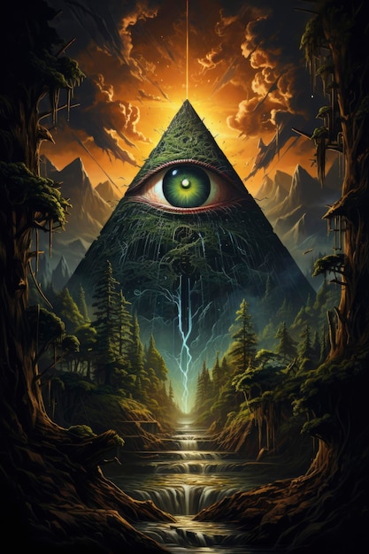 Illuminati symbol illustration