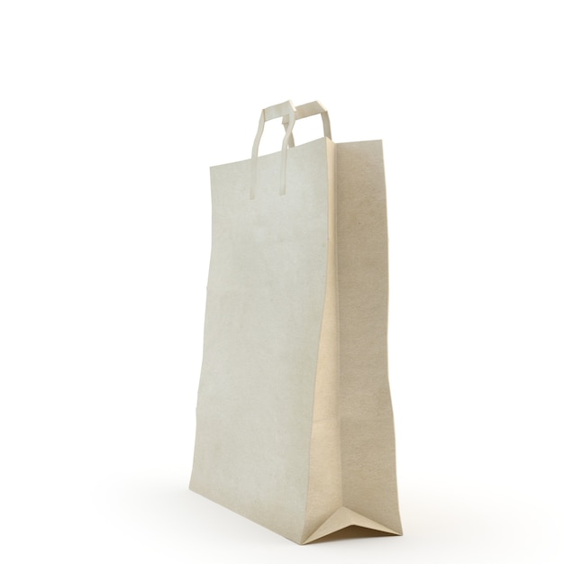 Illustrate of a paper bag,isolated,white background