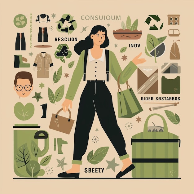 Illustrate the rise of sustainable fashion