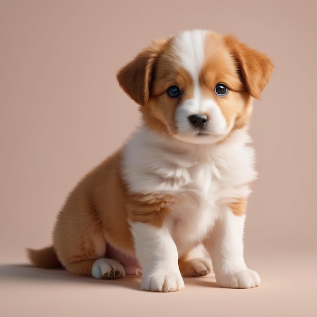 illustration of a 3d dog baby dog