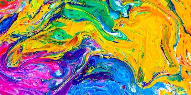 Illustration of an abstract background of paints on canvas