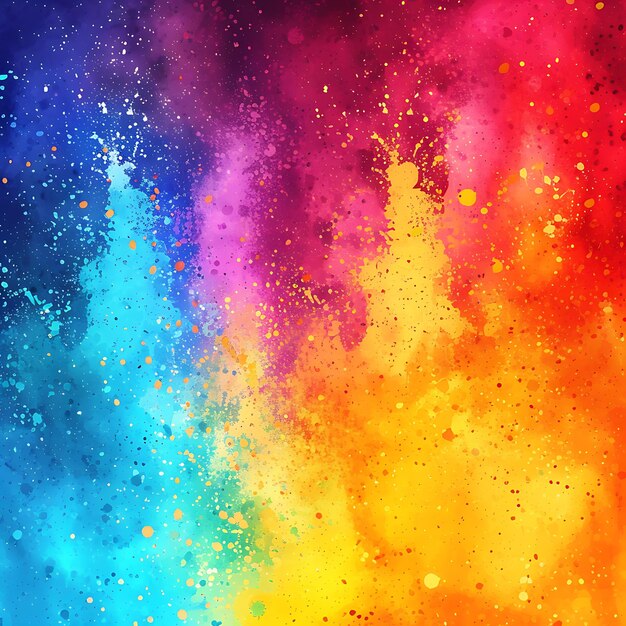 Illustration of abstract colorful happy holi background