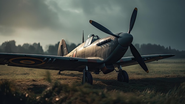 Photo illustration of an aircraft in the parking area