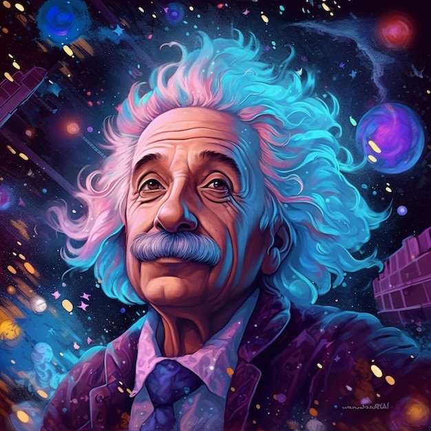 illustration of Albert Einstein