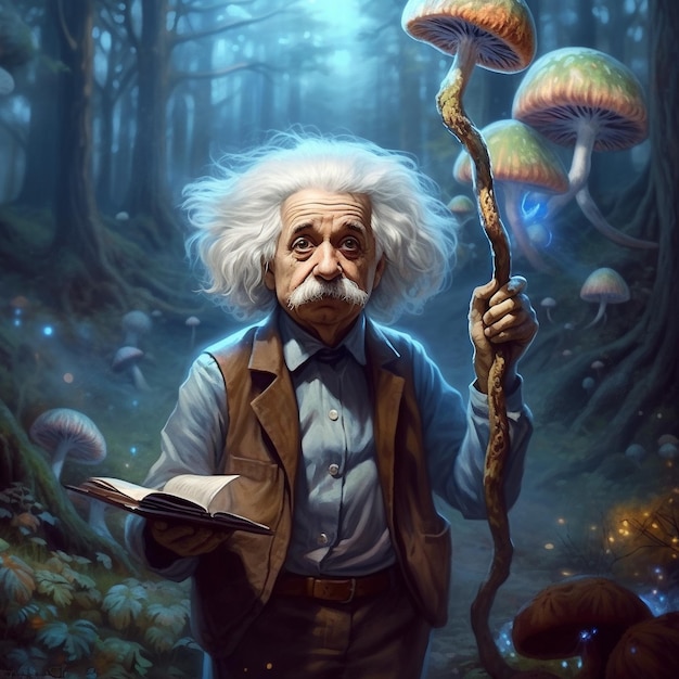 illustration of Albert Einstein