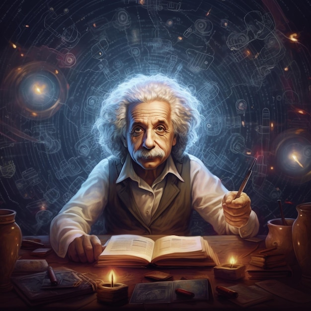 illustration of Albert Einstein