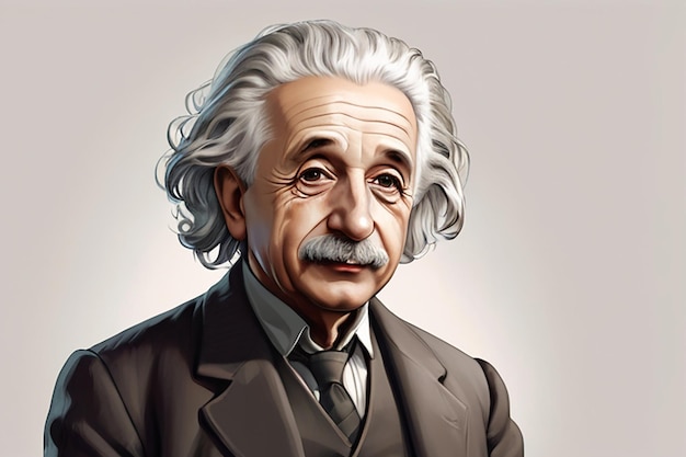 Illustration of Albert Einstein