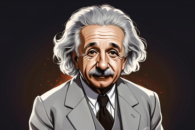 Illustration of Albert Einstein