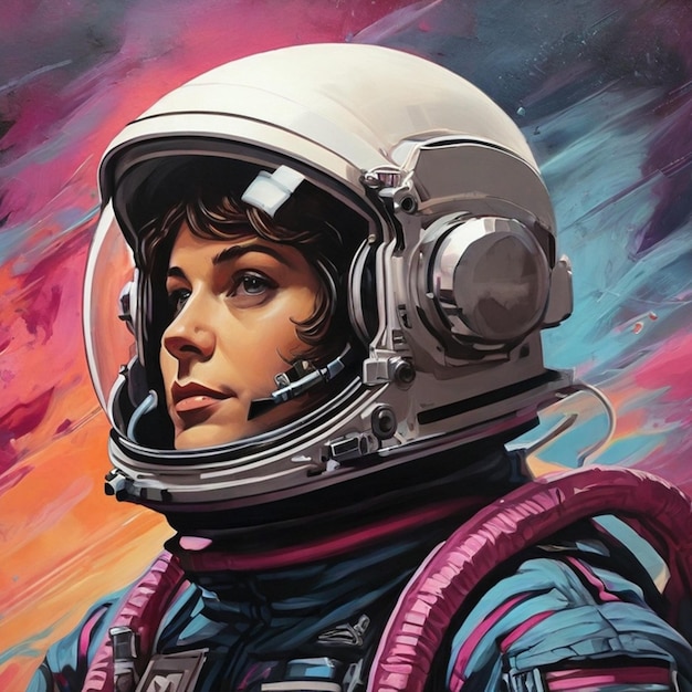 A illustration of an astronaut