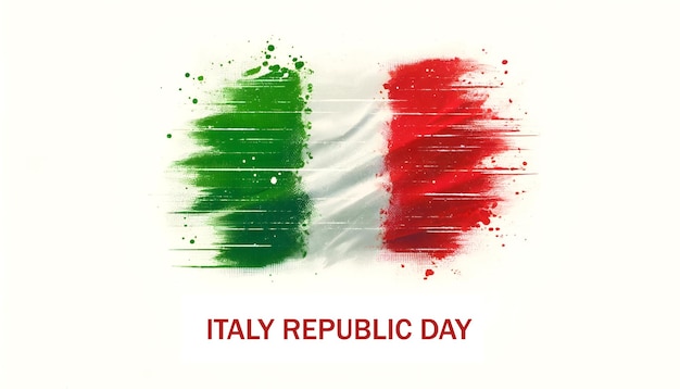 Illustration of background for republic day italy