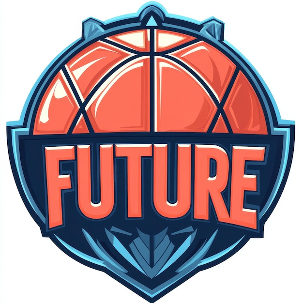 Illustration of a basketball ball with the word Future on it