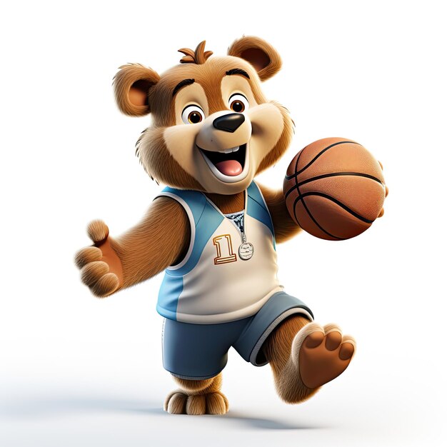 Photo illustration basketballbear displaying athleticism