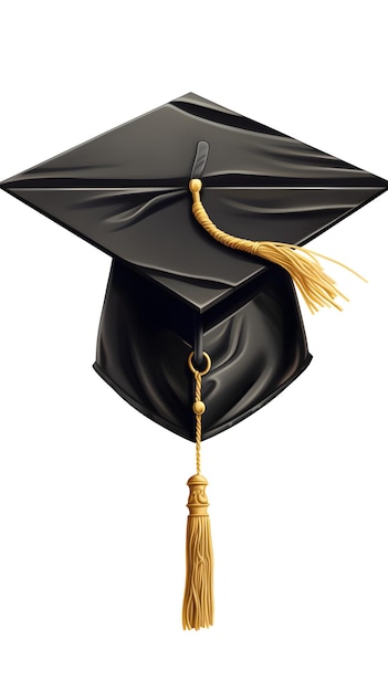 Illustration of a Black Academic Cap Representing Knowledge and Accomplishment