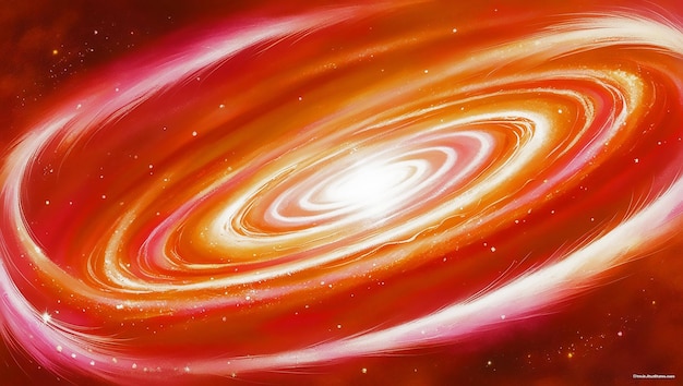 illustration of a black hole with a white star in the center