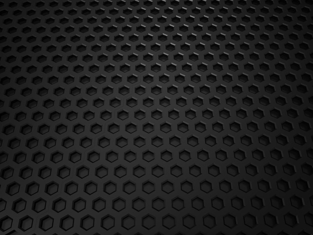 Illustration of black metallic textured background with cells