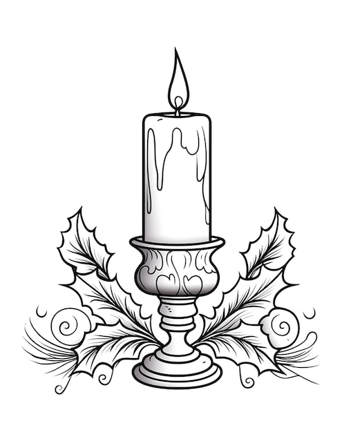 illustration of candle