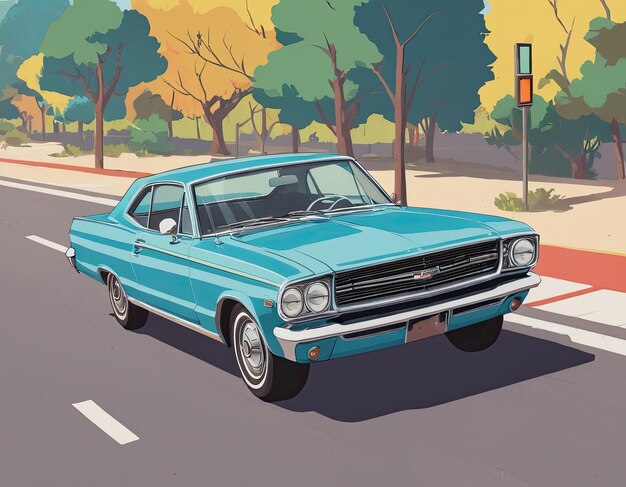 Illustration of a car on a clean background