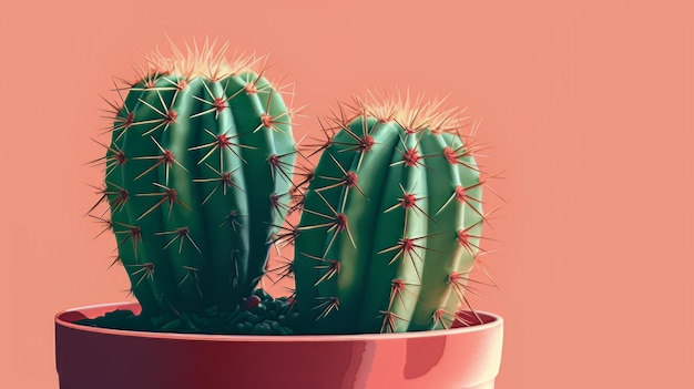 Illustration cartoon cactus