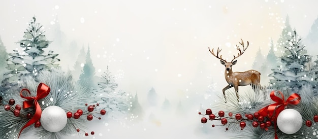 Illustration of Christmas background AI Generated