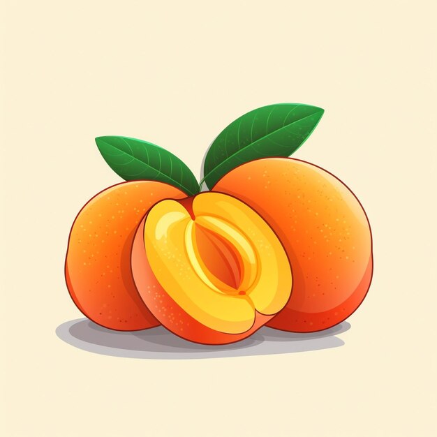 Photo illustration of delicious apricot