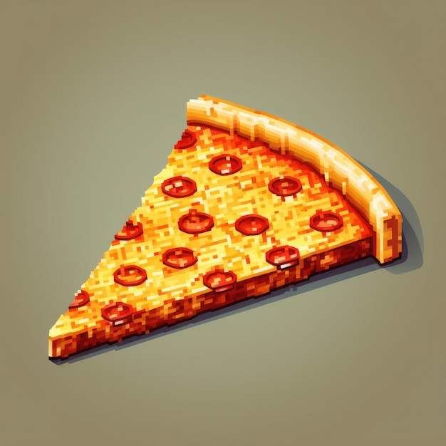 Illustration of delicious pizza isolated image