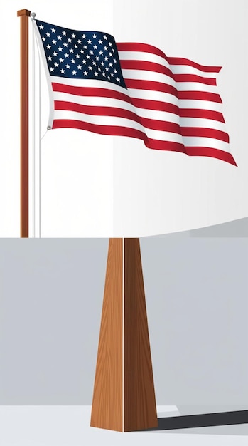 Photo illustration of developed country flags