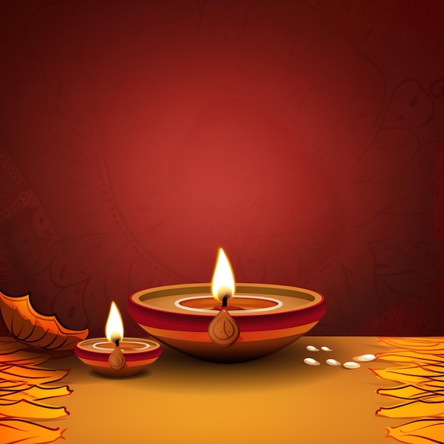 Illustration of diya on Diwali celebrationindia diwali celebration