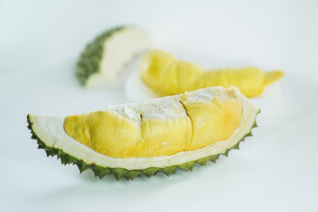 Illustration of durian carcass out of fruit.