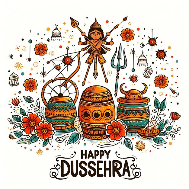 Photo illustration dussehra background